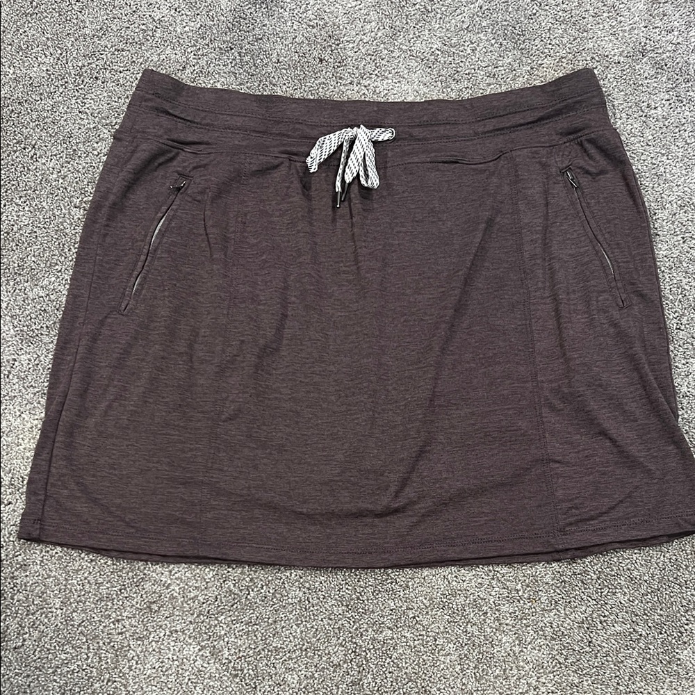 Casual Purple Women's Skort with Drawstring